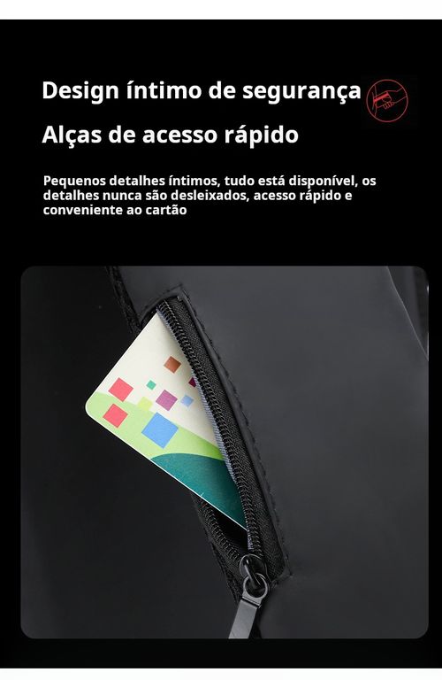 Mochila desportiva impermeável masculina