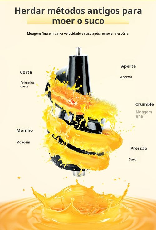 Separador automático de polpa de fruta e espremedor de fruta