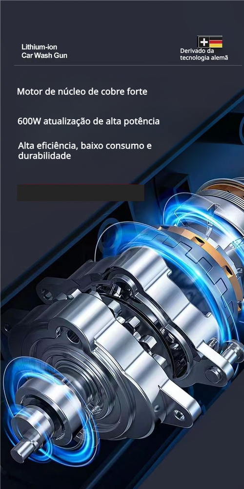 Pistola de água sem fios de alta pressão