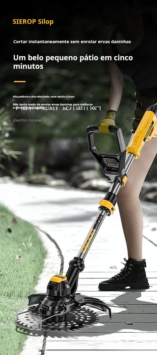 Corta-relva com bateria de lítio