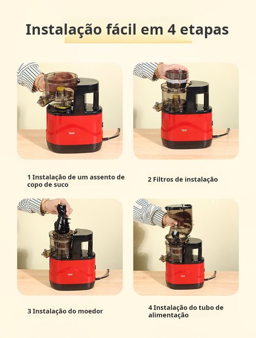 Separador automático de polpa de fruta e espremedor de fruta