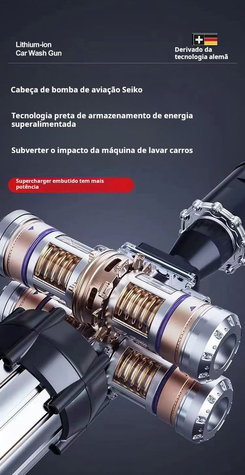 Pistola de água sem fios de alta pressão