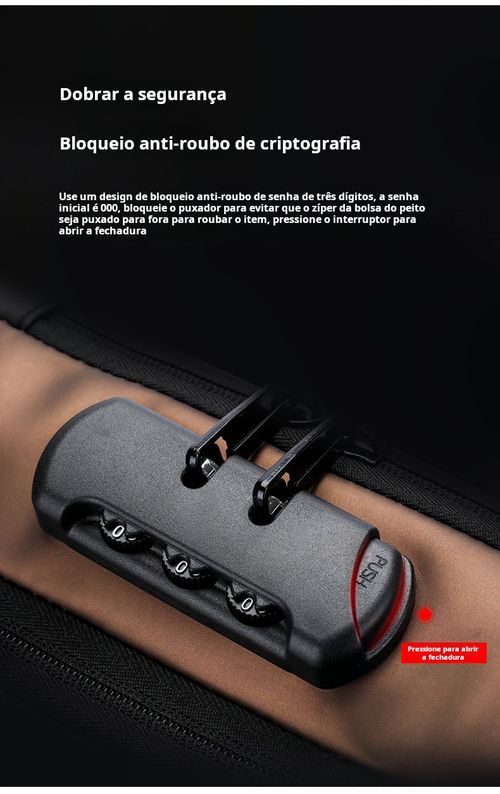 Mochila desportiva impermeável masculina