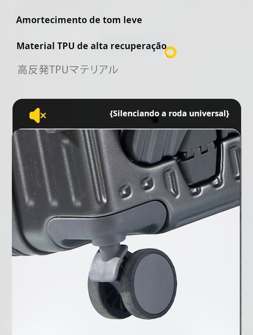 Mala preta de 24 polegadas