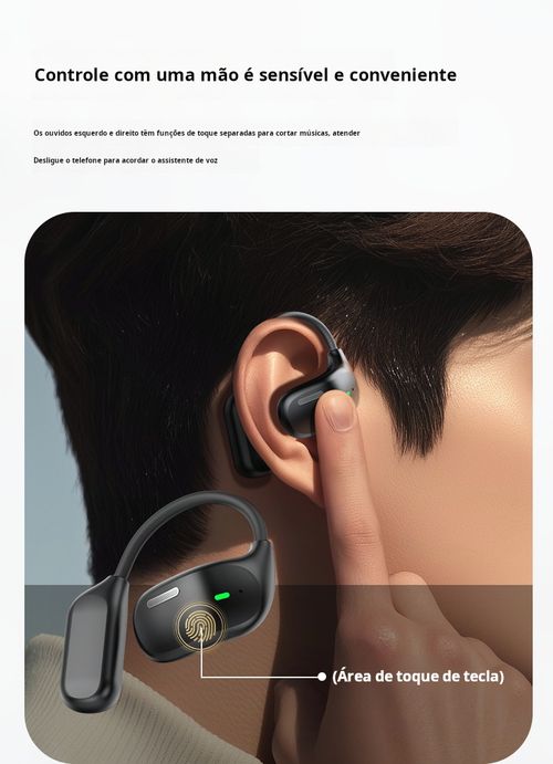 Auriculares Bluetooth inteligentes com gancho para orelha