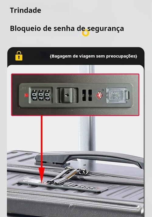 Mala preta de 24 polegadas