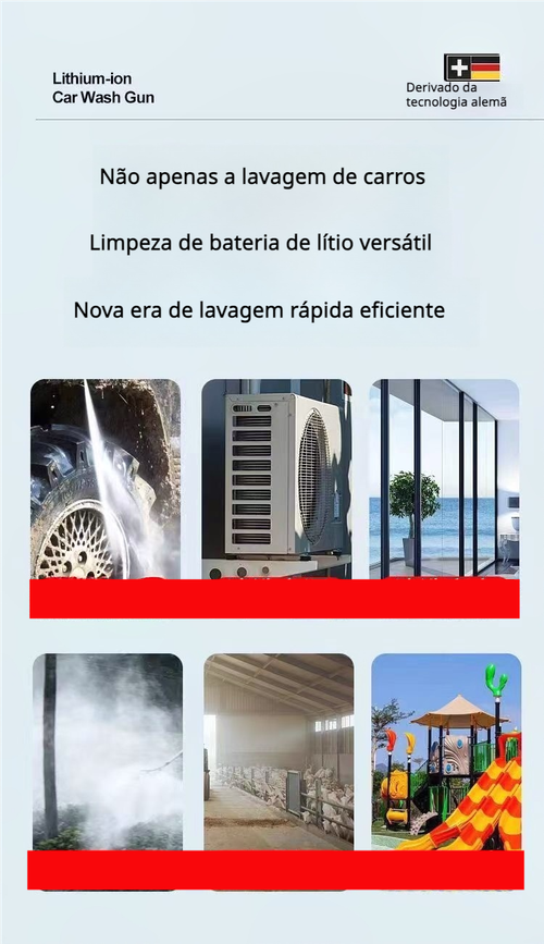 Pistola de água sem fios de alta pressão