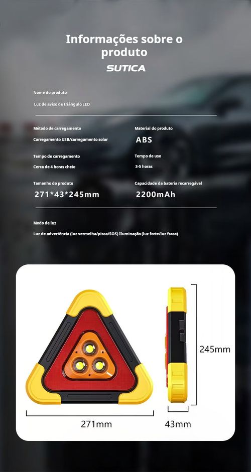 Luzes de aviso solares