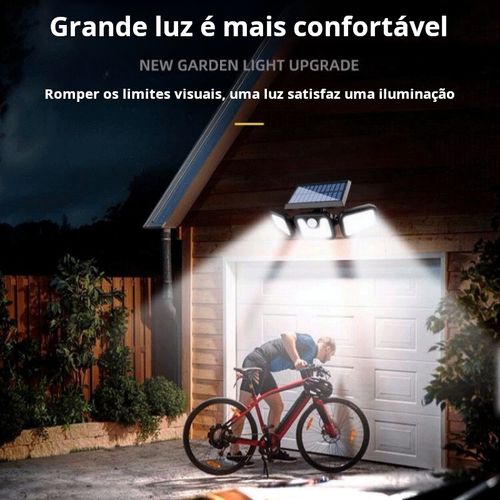 Luz solar LED com sensor de movimento para exterior
