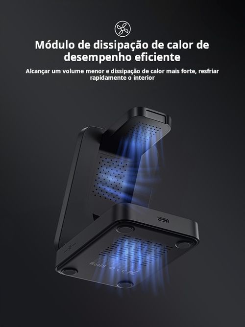 Carregador Sem Fio 3-em-1