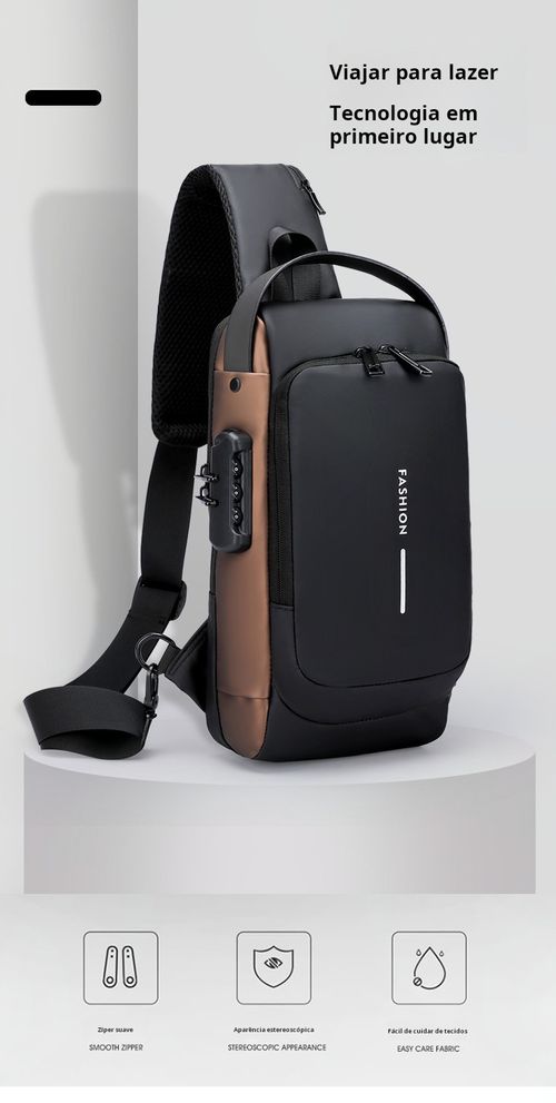 Mochila desportiva impermeável masculina