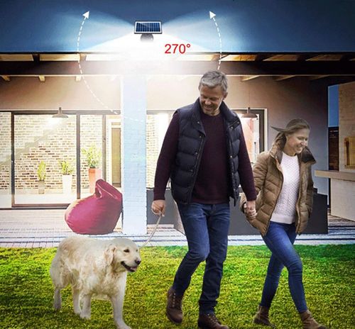 Luz solar LED com sensor de movimento para exterior