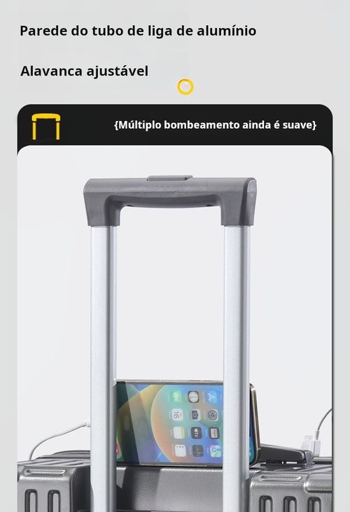 Mala preta de 24 polegadas