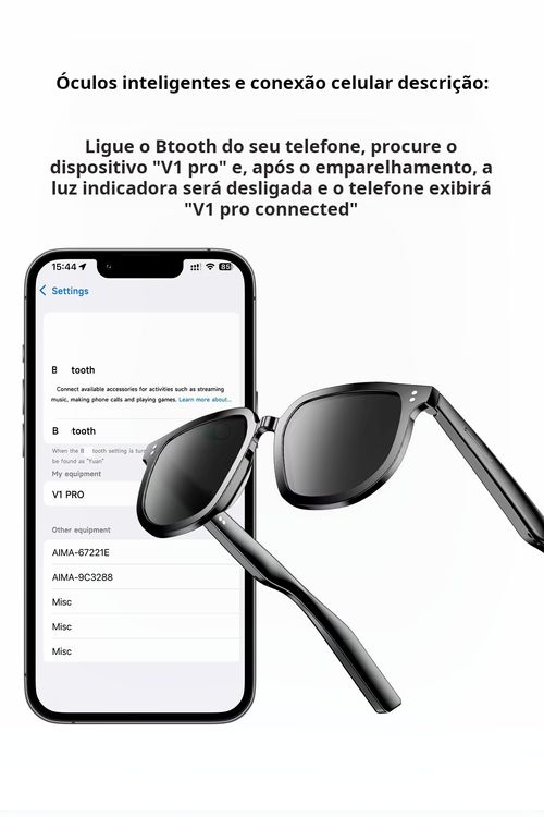 Óculos Bluetooth Inteligentes Pro