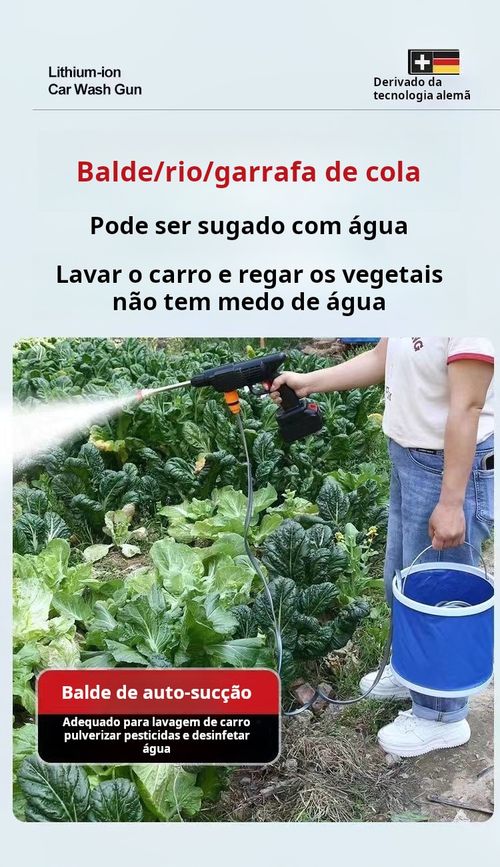 Pistola de água sem fios de alta pressão