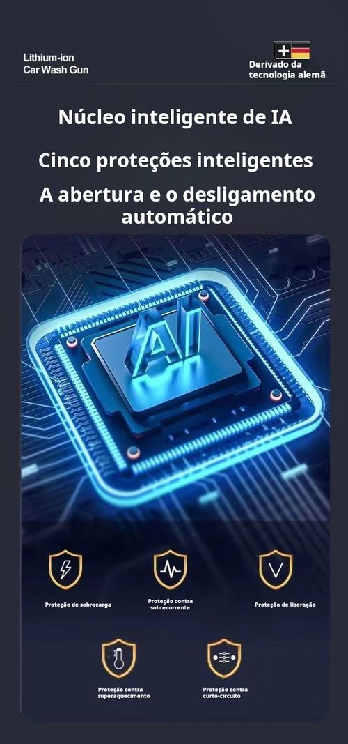 Pistola de água sem fios de alta pressão