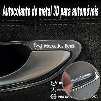 Autocolante de metal 3D para carro🚗
