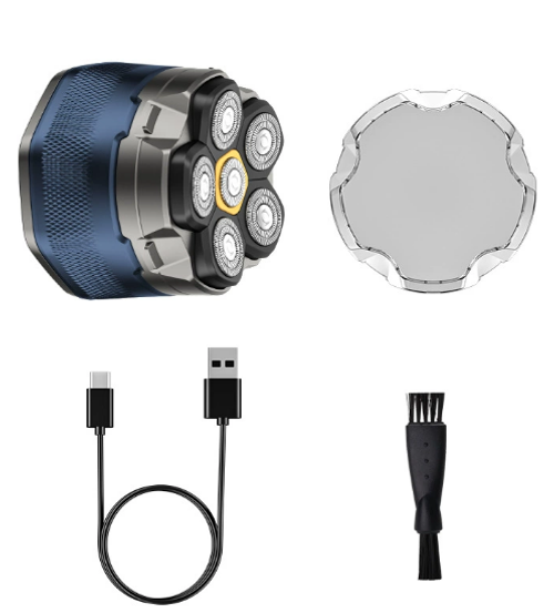 Customized IPX7 Electric Bald Head Razor Body Groomer Electric Shaver Waterproof Head Rotary Magnetic Shaver Body Hair Trimmer
