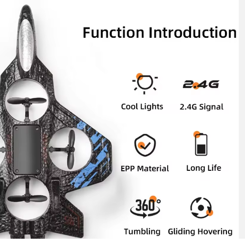 Wholesale RC Plane Drone for Kids Adult Beginners Avion De Juguete LED Remote Control Aircraft With Auto Hover Fighter Jet Toy