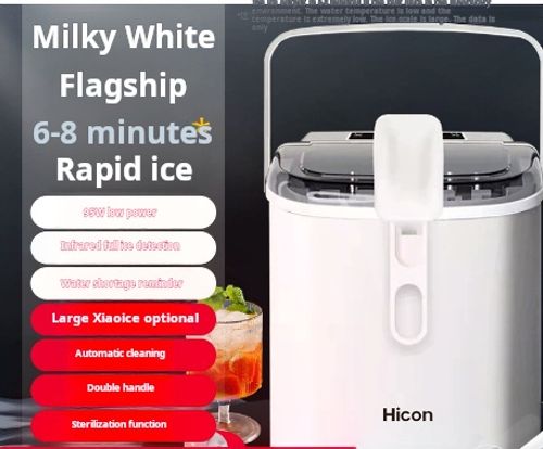 Intelligent Mini Automatic Ice Cube Maker 10KG Household and Dormitory Student 220V Commercial Ice Storage Capacity