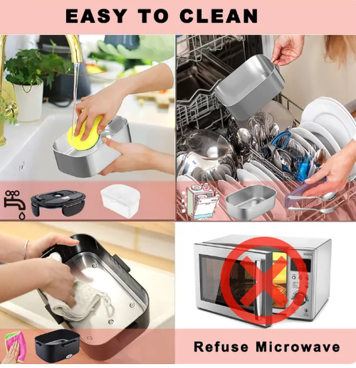High-Power Portable Electric Lunch Box3.5 Large Capacity Multifunctional for Household and Office Workers for Food Warm Storage
