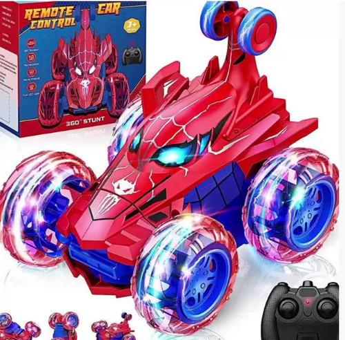 Children's Remote Control Car 360-degree Rotation Stunt Off-road Electric Vehicle Light Remote Control Skip Toy Car