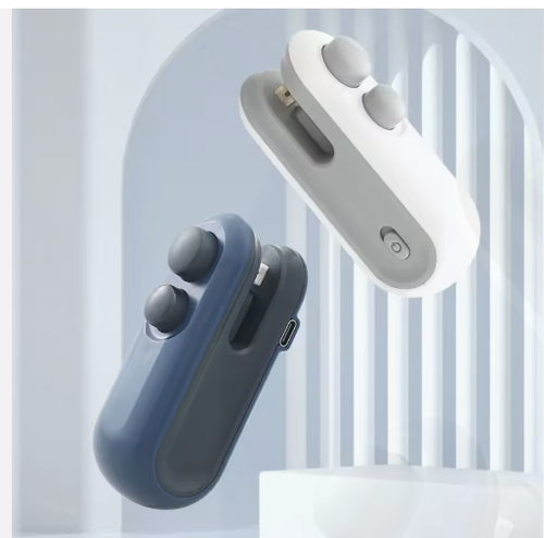 Handheld USB Rechargeable Mini Clip Bag Sealing Machine Food Plastic Bag Sealer Heat Seal with Cutter Portable Vacuum Sealer