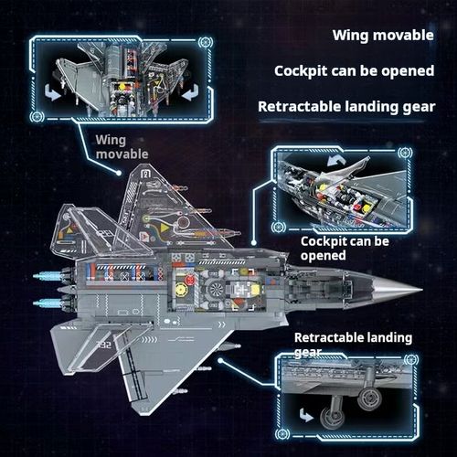J-35 Fighter Jet Building Blocks