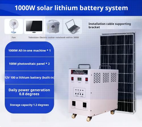 Small solar power storage and generator