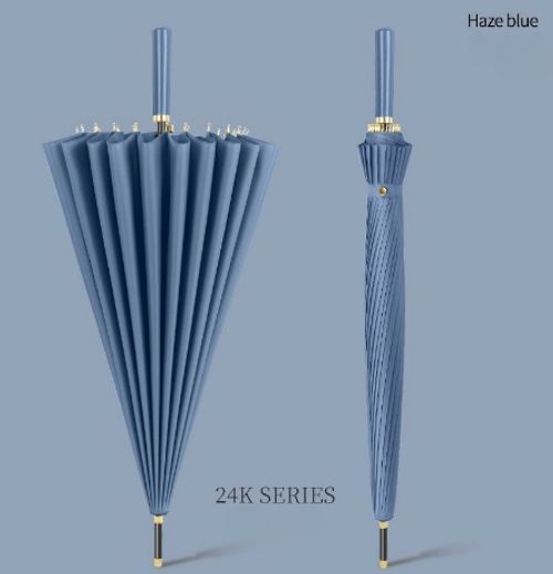 Promotions High Quality Factory Spot Goods 24 Ribs Long Handle Automatic Umbrella for Wholesales Golf Umbrella