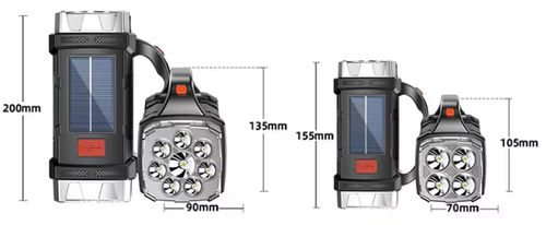 Powerful LED Flashlight USB Solar Rechargeable Flashlight COB Outdoor Camping Torch Portable Solar Phone Charge Camping Lamp