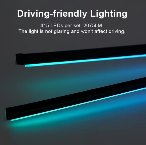 22 in 1 Dream Color RGB Dynamic Car Interior Light Wireless APP Control Ambient Atmosphere LED Light Kit for Car
