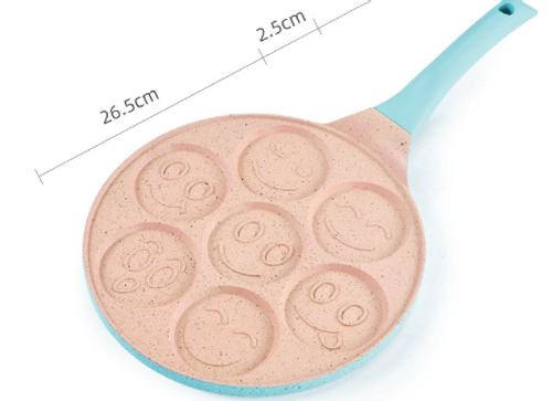 Nonstick Iron Skillet for Gas Stove and Induction Cooktop Square Pancake and Omelette Pan for Frying Breakfast Foods