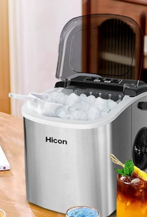 Intelligent Mini Automatic Ice Cube Maker 10KG Household and Dormitory Student 220V Commercial Ice Storage Capacity