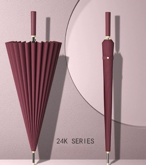 Promotions High Quality Factory Spot Goods 24 Ribs Long Handle Automatic Umbrella for Wholesales Golf Umbrella