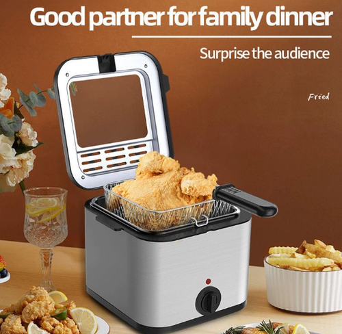 2 L Deep Fryer with Detachable Cast Alu. Innerpot