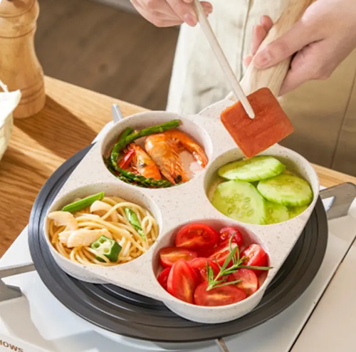 Nonstick Iron Skillet for Gas Stove and Induction Cooktop Square Pancake and Omelette Pan for Frying Breakfast Foods