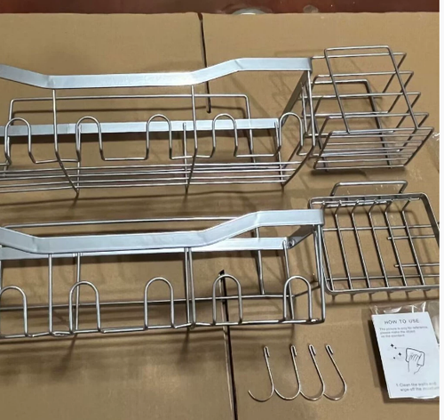 Hot Selling Wholesale Bathroom Shower Shelf Caddy Organizer Wall-mounted Storage Shelf for Bath Storage