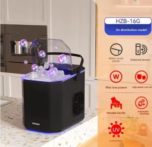 Intelligent Mini Automatic Ice Cube Maker 10KG Household and Dormitory Student 220V Commercial Ice Storage Capacity