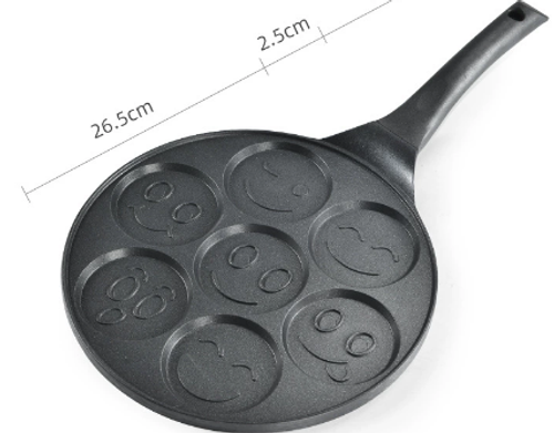 Nonstick Iron Skillet for Gas Stove and Induction Cooktop Square Pancake and Omelette Pan for Frying Breakfast Foods