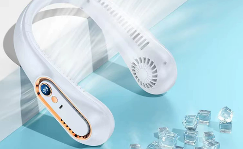 Yipin 2025 New Arrivals Wearable Neck Fan for Outdoor,Alibaba Trending Products Rechargeable Mini Usb Portable Neck Fan