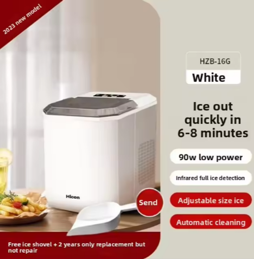 Intelligent Mini Automatic Ice Cube Maker 10KG Household and Dormitory Student 220V Commercial Ice Storage Capacity