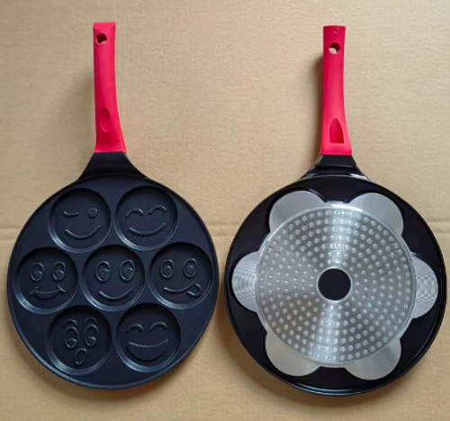 Nonstick Iron Skillet for Gas Stove and Induction Cooktop Square Pancake and Omelette Pan for Frying Breakfast Foods