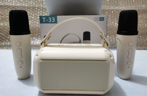 Furniture Built-In Small Portable Speakerphones Wireless for Karaoke Portable Audio Player School Loa Kéo Karaoke with 2 Mic