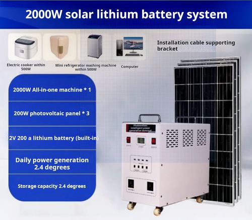 Small solar power storage and generator