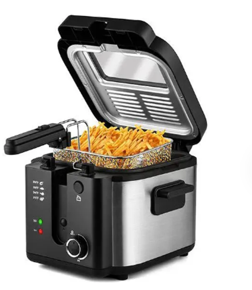 2 L Deep Fryer with Detachable Cast Alu. Innerpot