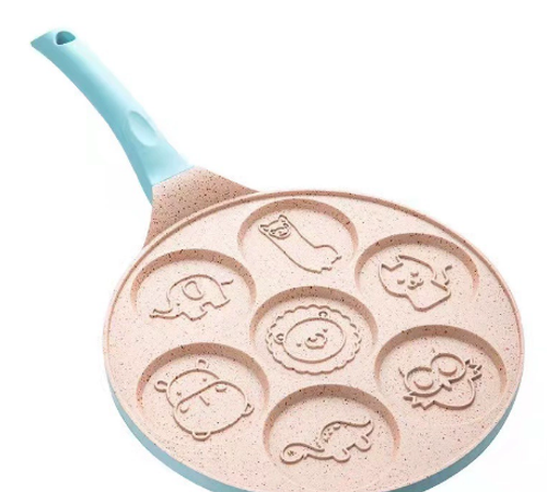 Nonstick Iron Skillet for Gas Stove and Induction Cooktop Square Pancake and Omelette Pan for Frying Breakfast Foods