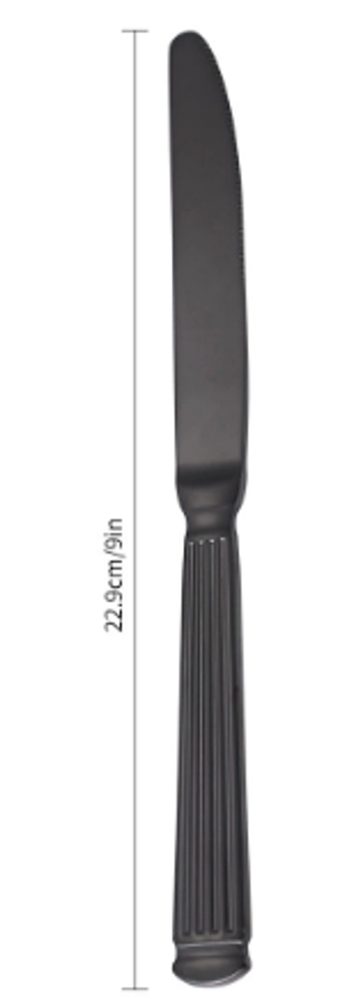 Cheap Roman Column 410 Stainless Steel Knife, Fork and Spoon European Western Food Tableware Set Western Food Dinner Knife