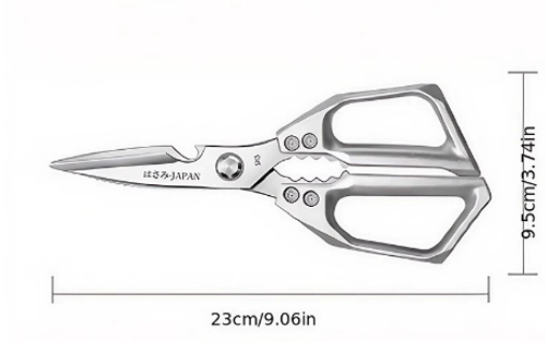 Kitchen Scissors All Purpose Stainless Steel Kitchen Shear Sharp Silver Meat Scissors Dishwasher Safe Heavy Duty Poultry Shears