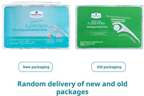 Member's Mark Dental Floss Picks 750 pieces (15 boxes * 50 pieces)